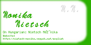 monika nietsch business card